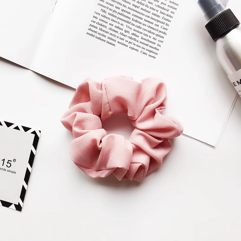 Женские эластичные резинки для волос в Корейском стиле однотонные спортивные