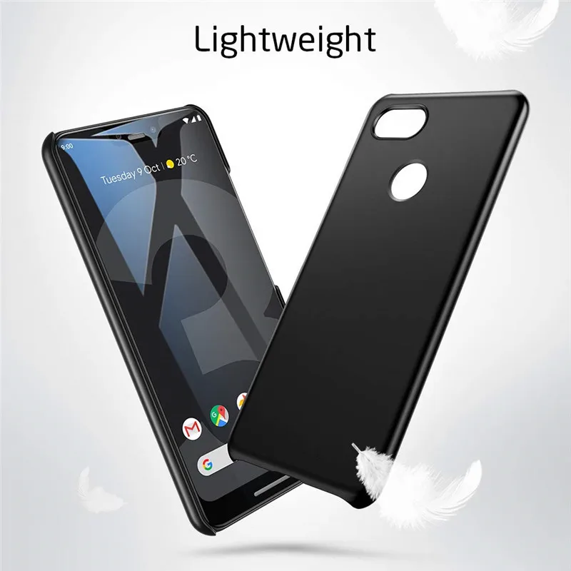 

For Google Pixel 3 XL 3XL Case Ultra Thin Matte Hard Case for Pixel 3A XL Fitted Cases Back Cover Support Wireless Charging