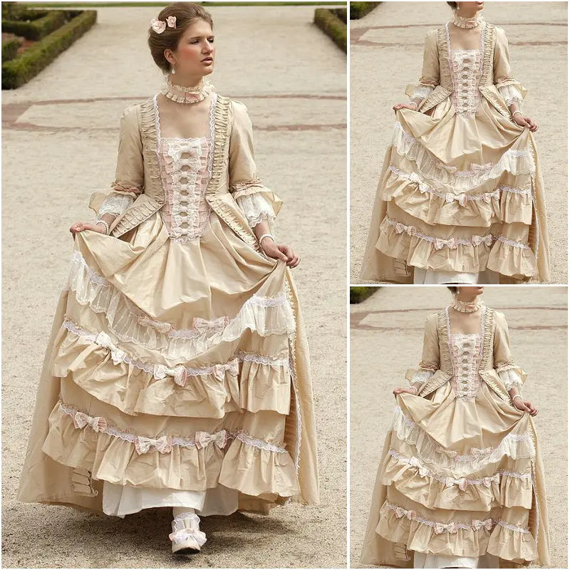 New!Customer-made Luxs Victorian Dresses 1860S Civil War dress Marie Antoinette Ball gown dresses All size C-1045 |