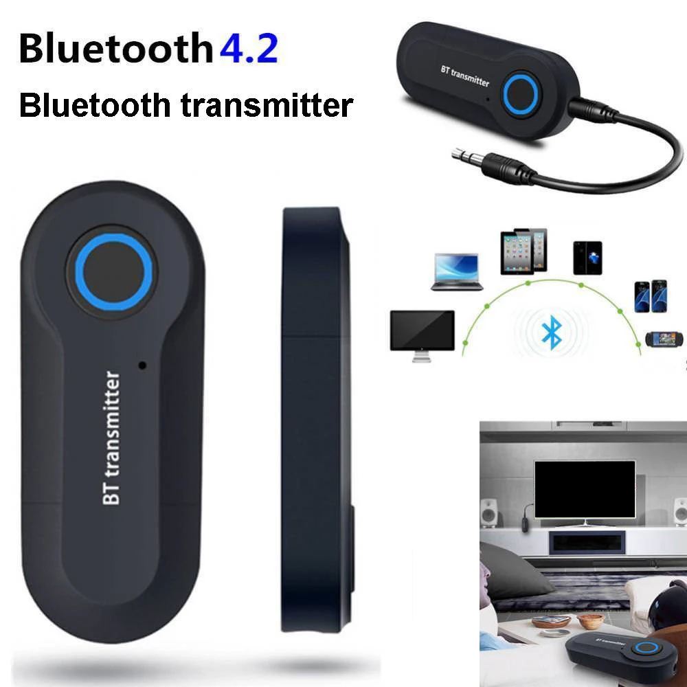 3 5 мм мощный Bluetooth передатчик стерео музыка аудио адаптер для ТВ телефона ПК