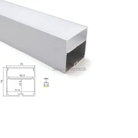 100 x1 m setslot 6000 series led aluminum profile channel and 75x75 u led profile light for suspension lamps