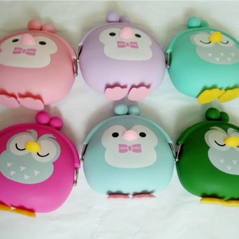 2018 новый портмоне женщины маленький кошелек шайба силикона мультфильма телефон