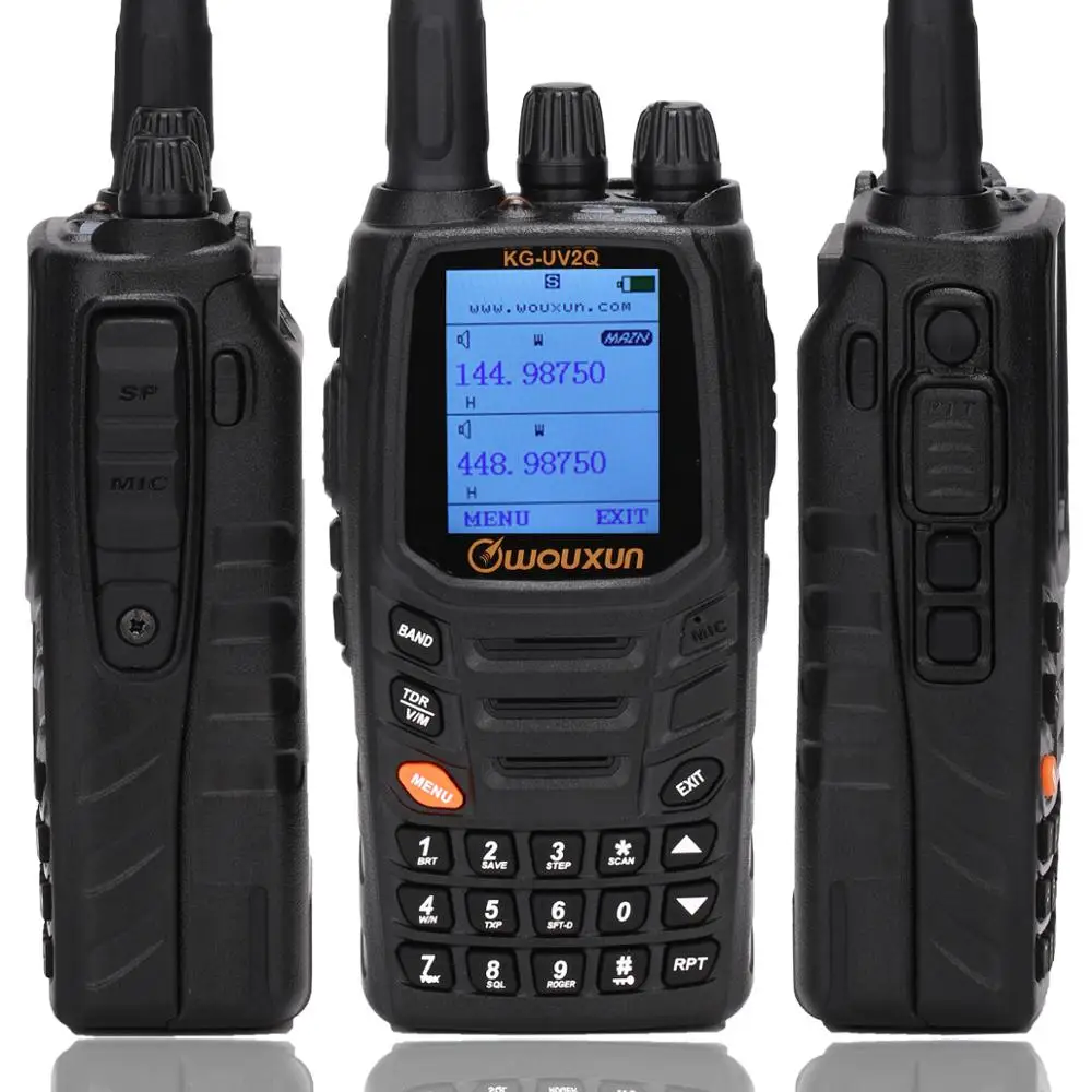 Wouxun KG-UV2Q 7 bands/Air Band 8Watts High Power Cross band Repeater Portable Radio Upgrade KG-UV9D Plus Walkie Talkie | Мобильные