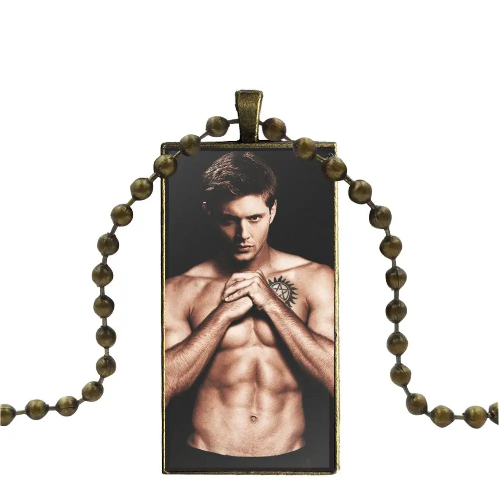 EJ glaze сексуальное Jensen Dean Винчестер Сверхъестественное ожерелье модная Длинная