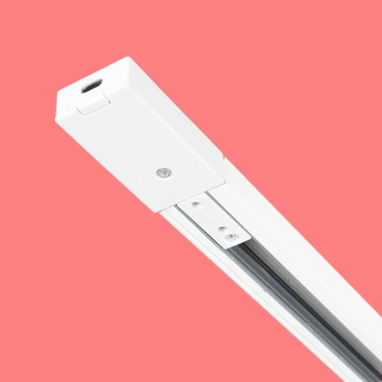 

Free Shipping high quality Square type 3 circuits 4 wires track rail light system white and black body 1m 1.5m 2m each piece