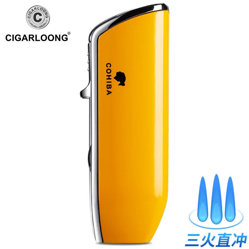 COHIBA 3 струи ветрозащищенная реактивная зажигалка с инфракрасным импульсом