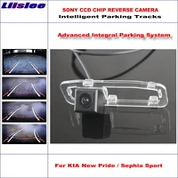 auto intelligentized reversing camera for kia new pride sephia sport 20052011 rear view dynamic guidance tracks hd ccd cam