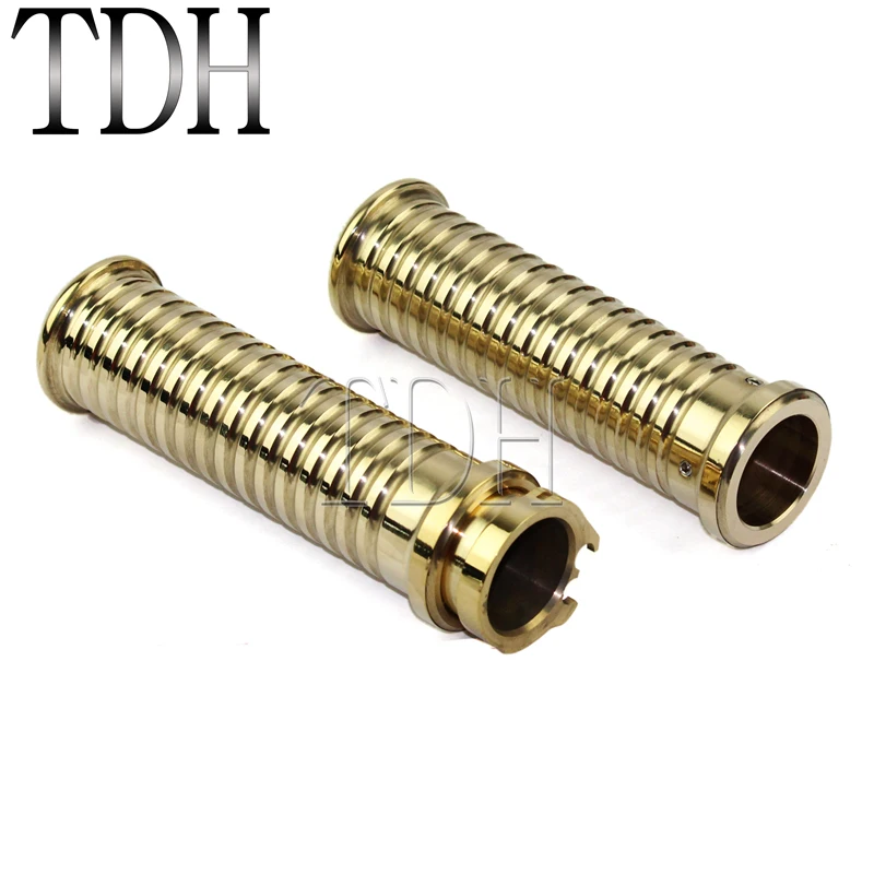 Motorcycle Aluminum 1&quot 25mm Brass Hand Grips Bar Motorbike Handle Grip for Harely Honda Yamaha Cafe Racer Choppers Cruiser | Автомобили