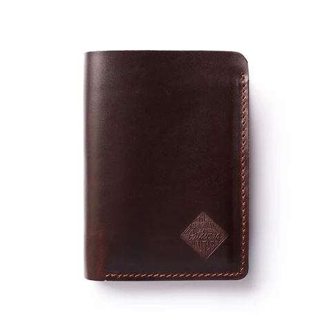 Повседневный кожаный кошелек ручной работы, высококачественный кожаный короткий кошелек с именем на заказ для отправки подарков