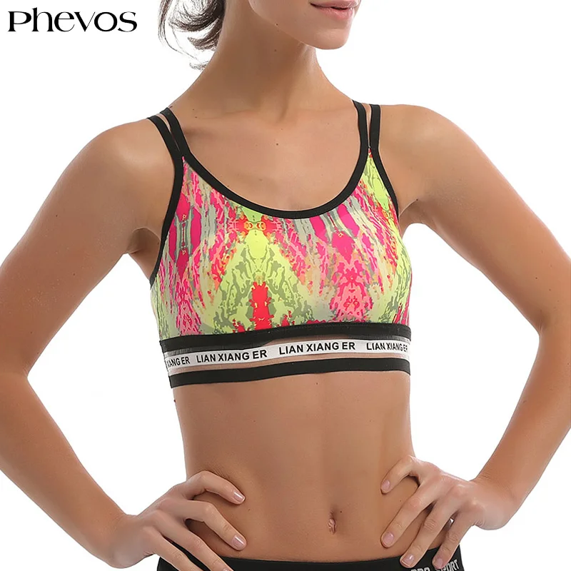 Phevos Quick Dry Sports Bra for Womens Gym Brassiere Sport Woman Fitness Top Padded Yoga Breathable Sexy | Спорт и развлечения