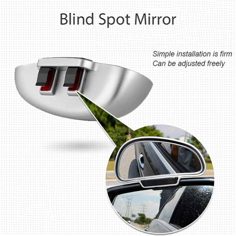 Car Rearview View Convex Mirror Wide Angle Blind Spot Automobiles Exterior Auxiliary Mirrors Auto Accessories | Автомобили и