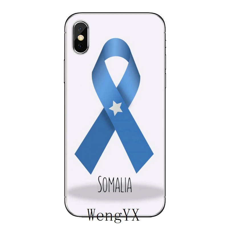 Сомали Национальный флаг баннер тонкий силиконовый ТПУ Soft phone Чехол для Apple Iphone 4 4s 5 5S 5C SE 6 6s 7 8 plus X XR XS Max - Цвет: Banner-Flag-A-10