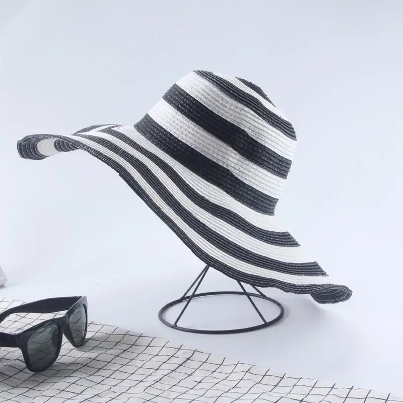 Шляпа женская Соломенная с козырьком Классическая Повседневная Уличная пляжная