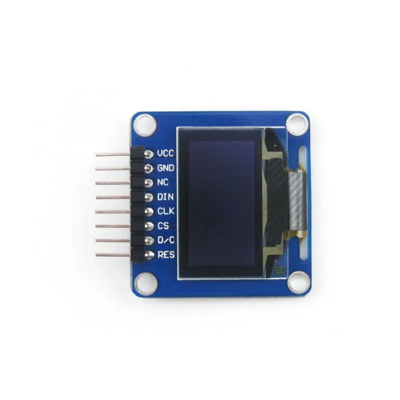 Waveshare 10pcs/lot 0.96inch OLED (A) 128*64 Pixel angled/horizontal pinheader SPI / I2C interfaces small size display