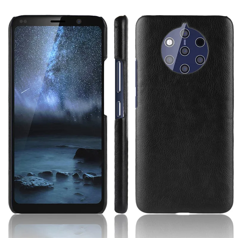 Ударопрочный Роскошный чехол из искусственной кожи для Nokia 9 puобзор TA-1094 TA 1094 |