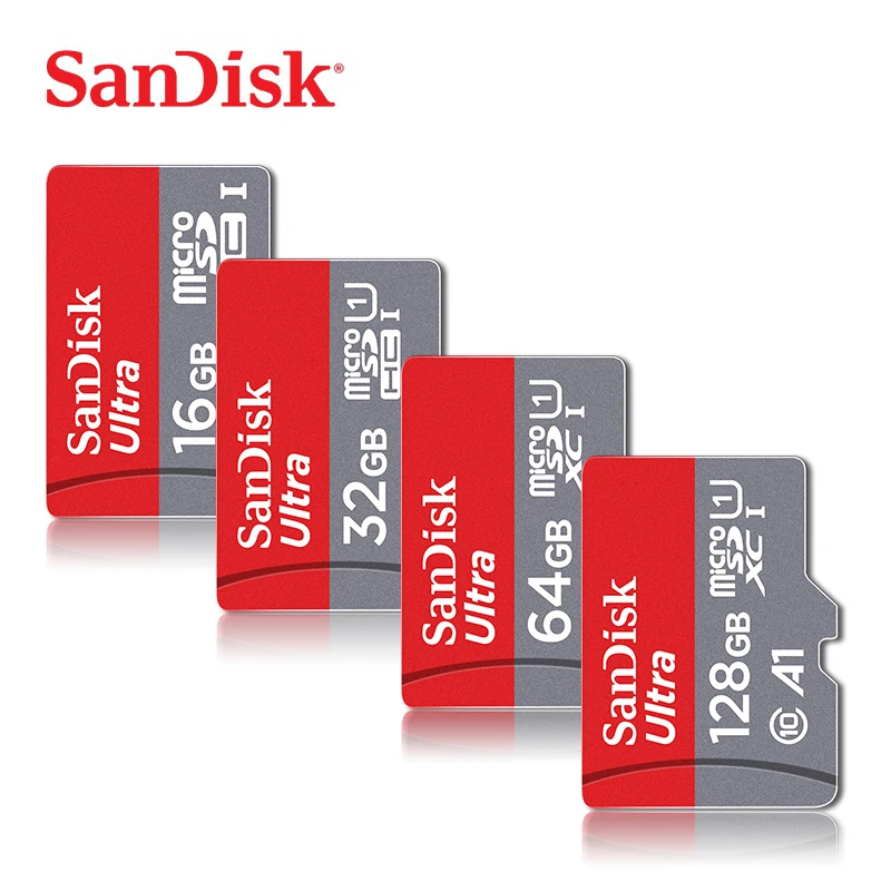 Карта памяти SanDisk Micro SD по оптовой цене 16 ГБ 32 64 128 Гб Microsd Max 80 м/с Uitra C10 cartao de memoria TF