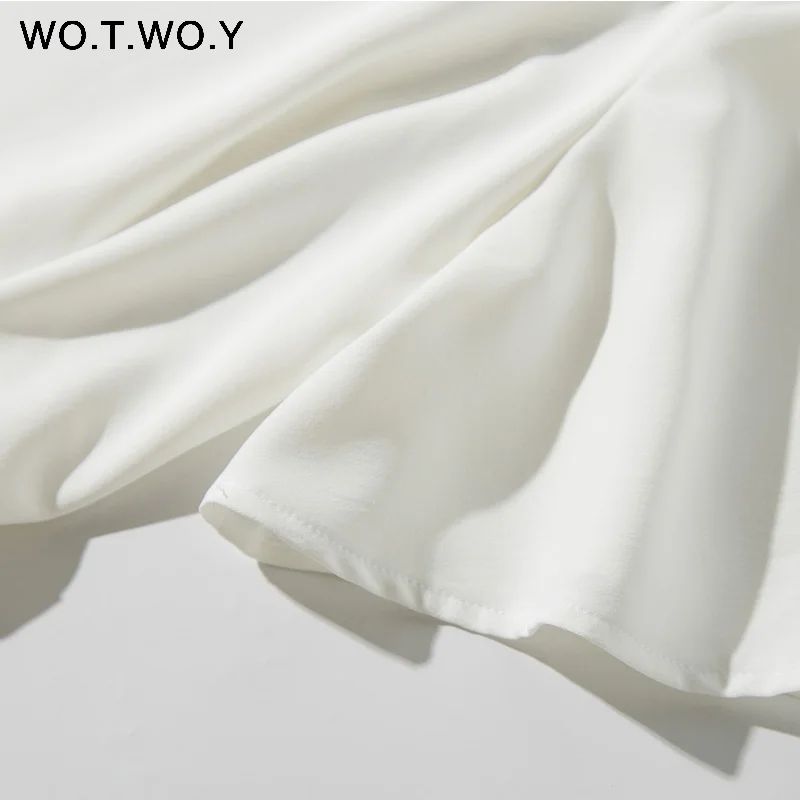 Женские платья кимоно WOTWOY белые черные с v образным вырезом сексуальное летнее