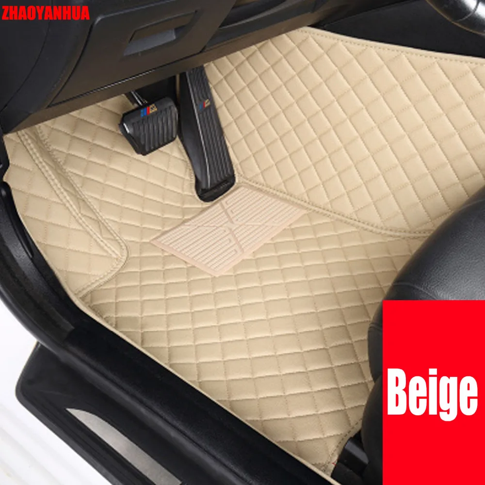 

ZHAOYANHUA Car floor mats for Peugeot 206 207 2008 307 308sw 3008 408 4008 508 rcz car styling carpet floor liner