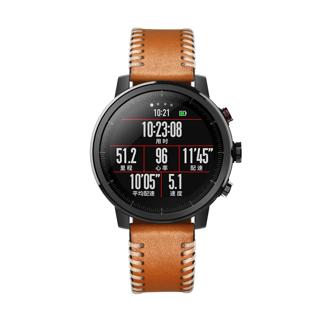 Кожаный ремешок для наручных часов браслет Amazfit Stratos Smart Watch 2/2 S специально