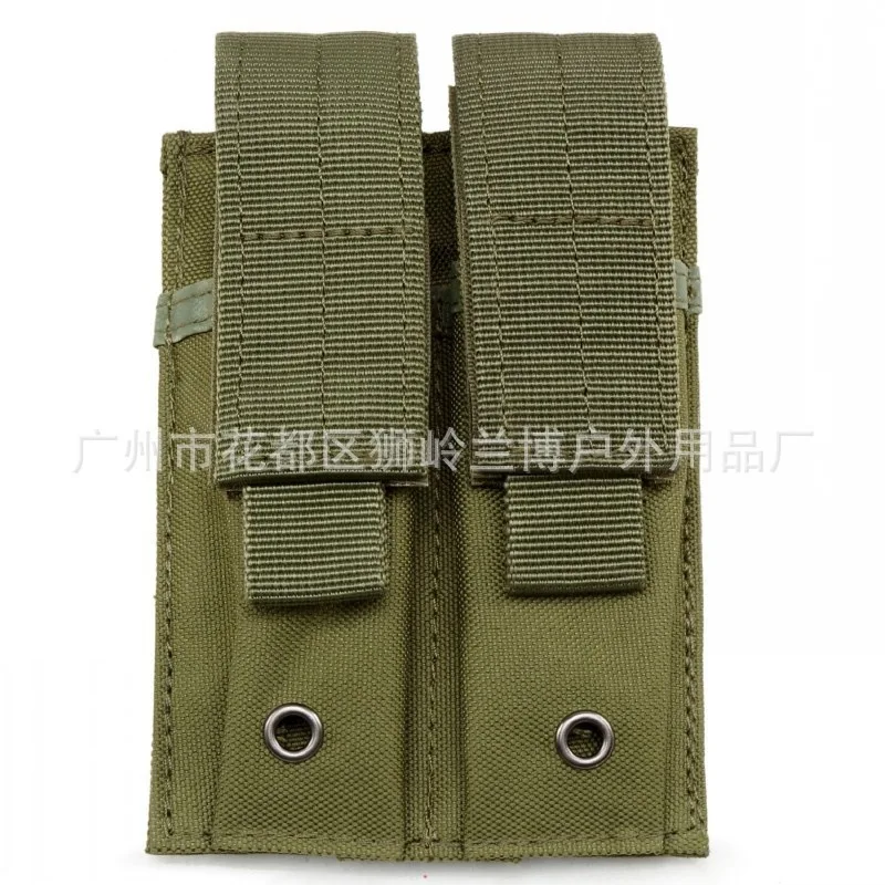 OD Страйкбол cqc Тактический Двойной Пистолет подсумок 9 мм Molle Клип кобура Военная Пейнтбол Охота винтовка маг держатель сумка - Цвет: OD