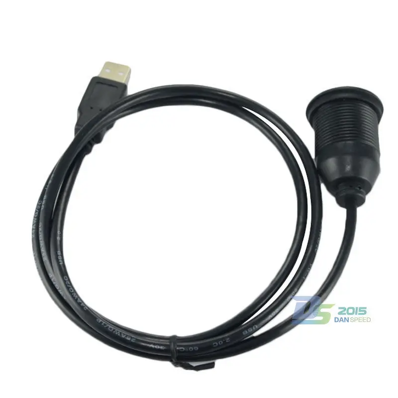 DANSPEED USB 2,0 Тип A папа-мама порт Расширенный Разъем Автомобильный тире крепление с подставкой