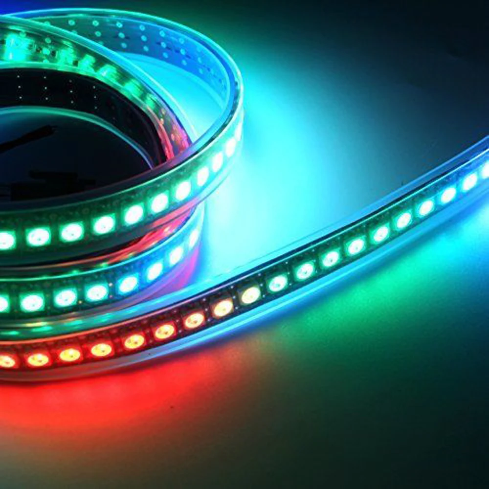 Светодиодная лента WS2812B WS2812 5 в постоянного тока индивидуально Адресуемая RGB