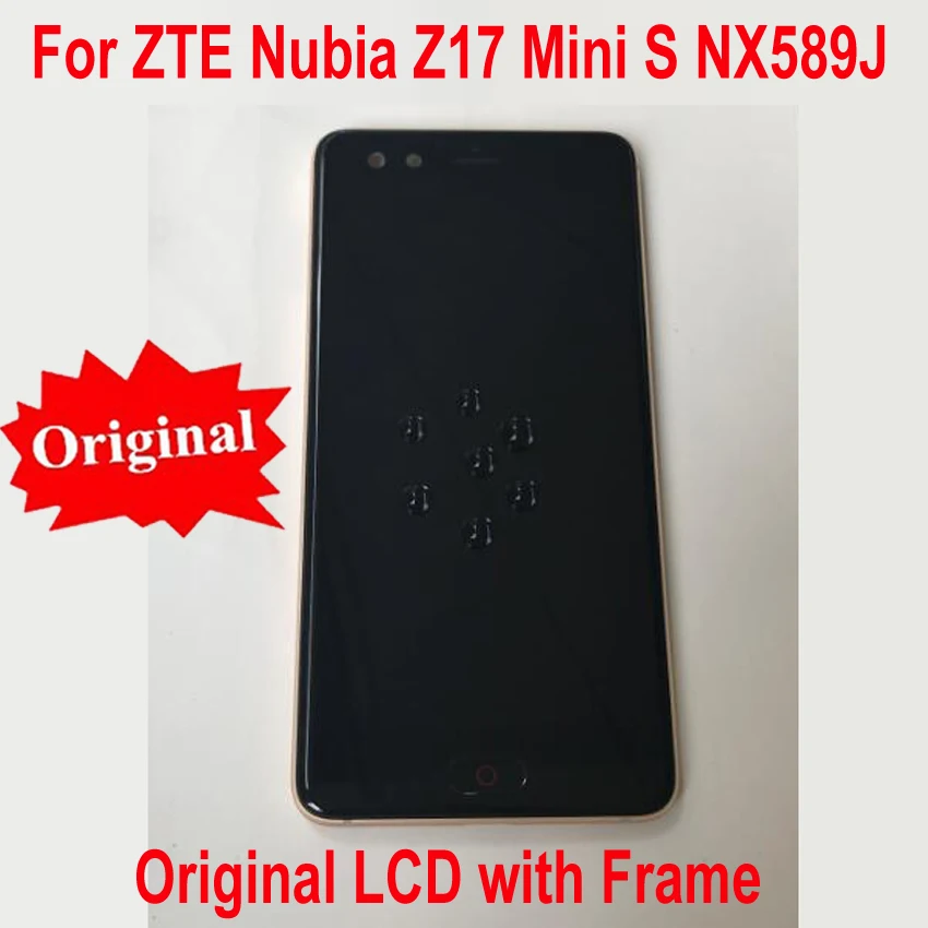 100% оригинальное рабочее стекло ЖК дисплей фотодатчик с рамкой для ZTE Nubia z17mini S NX589J