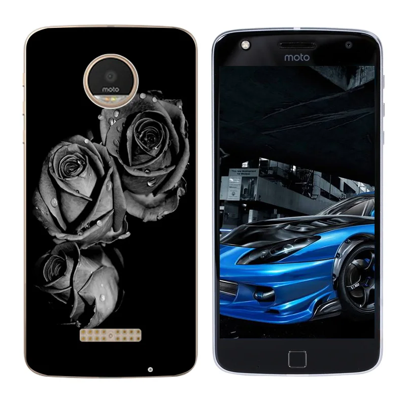 Чехол для телефона Motorola Moto Z Play мягкий силиконовый чехол скейтборда из ТПУ с