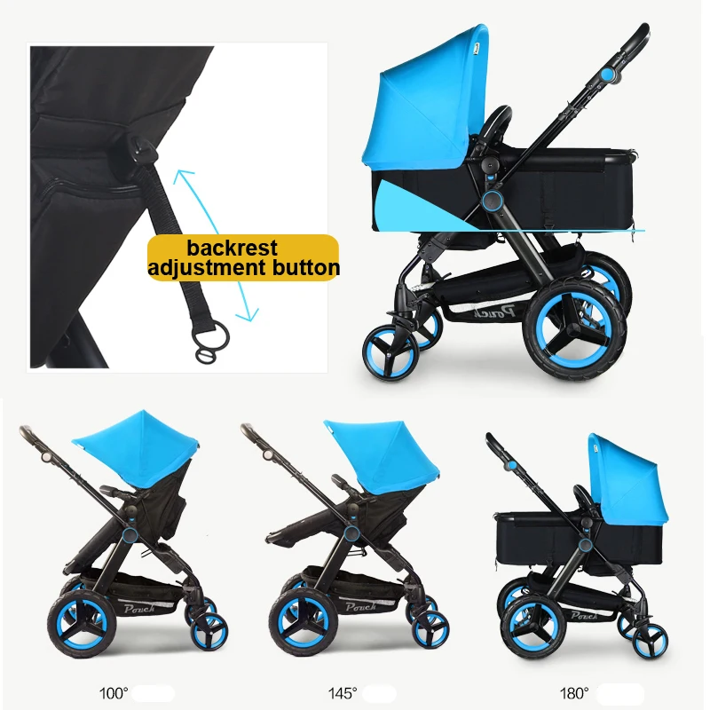 Сумка Высокая Пейзаж внедорожник детская коляска с большими колесами складной