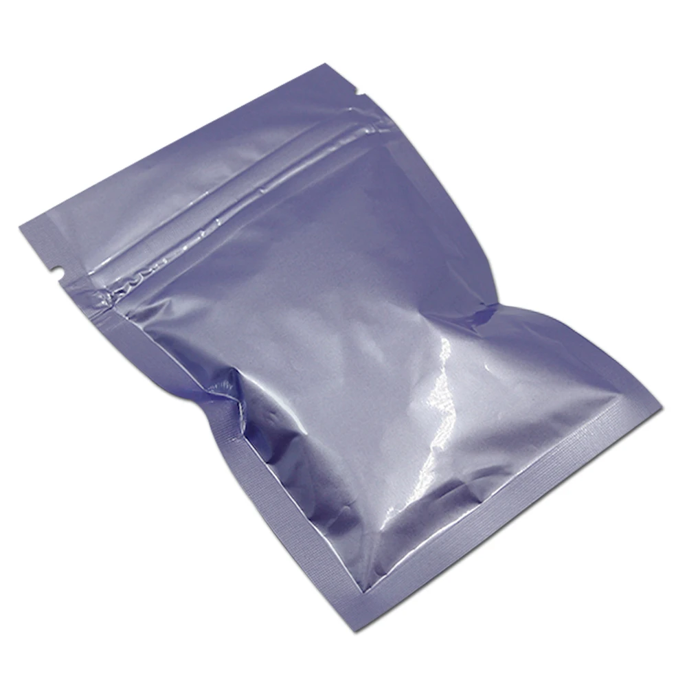 100 шт глянцевая красочная Алюминиевая фольга Ziplock мешок гайка кофе упаковочный