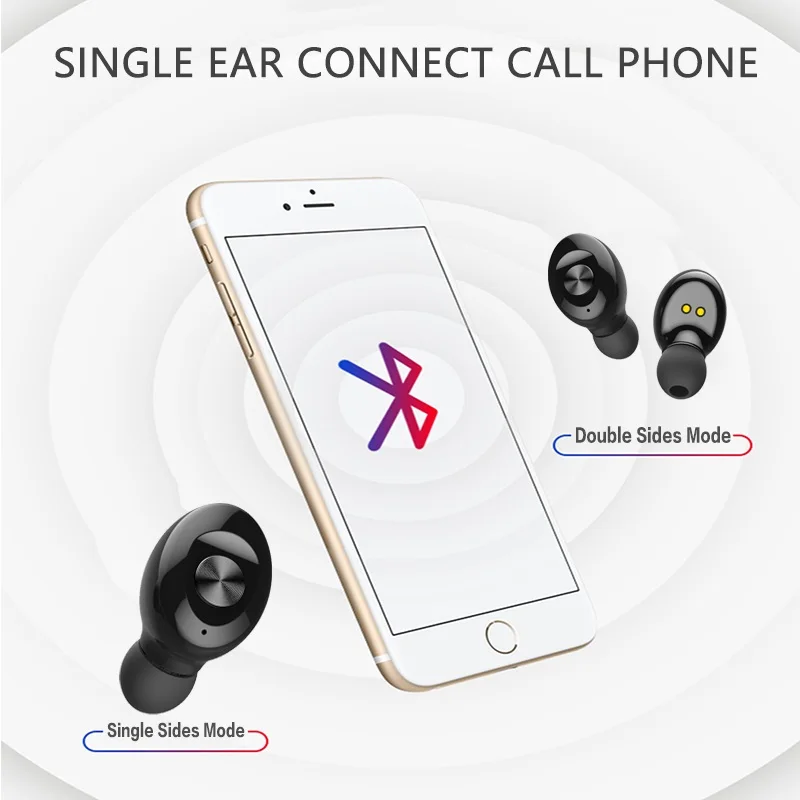 Bluetooth наушники Tws стерео TWS беспроводные с двойным микрофоном и зарядным