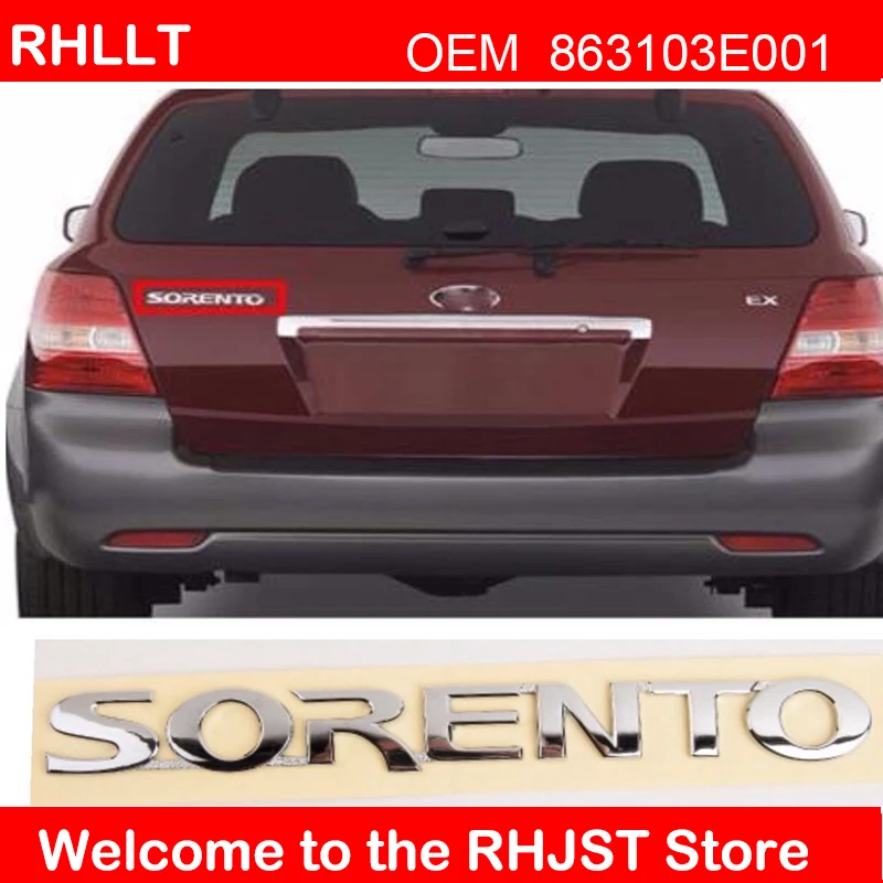 863103E001 оригинальная эмблема багажника OEM sorent для Kia 2003 2009 Sorento 86310 3E001|Эмблемы| |