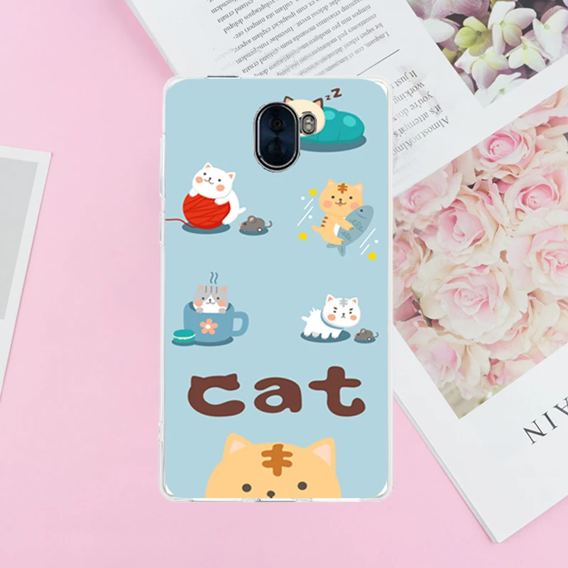 3D милый цветок рыбы Книжный кот для Leagoo Kiicaa Mix/Kiicaa Мощность/S8/S8 Pro мультфильм