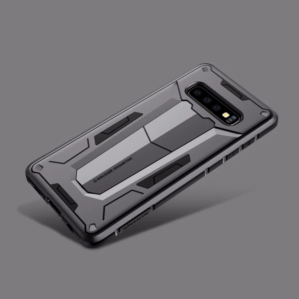 Противоударный защитный чехол для samsung Galaxy S10/S10 Plus NILLKIN Defender, сверхпрочный защитный чехол, мягкий твердый комбинированный чехол
