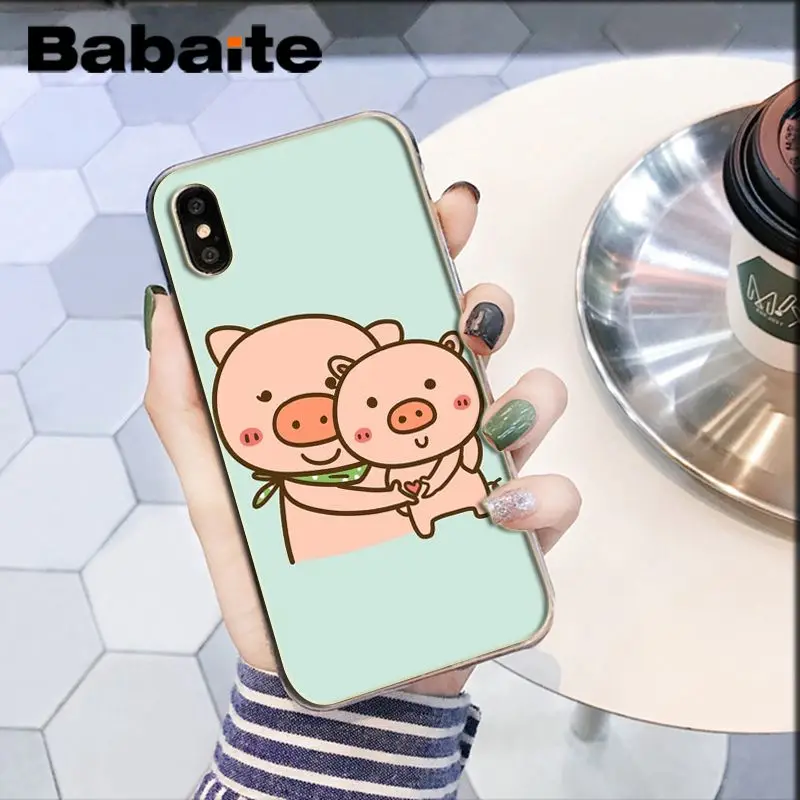 A9 Babaite прекрасный мультфильм Свинья ТПУ Мягкий силиконовый чехол для телефона для iPhone X XS MAX 6 6s 7 7plus 8 8Plus 5 5S SE XR - Цвет: A9