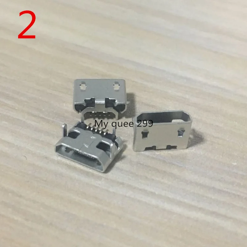 2 10PCS 24 models Micro usb connector Very common charging port for Lenovo Huawei ZTE Huawei and other brand mobile,tablet GPS - Color: 2 10PCS