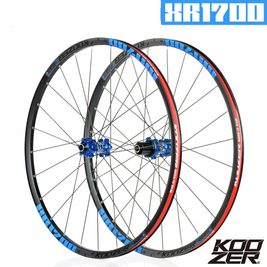 KOOZER XR1700 MTB 72 клика DT спицы 24 Отверстия 6 коготь горный велосипед 4 подшипника колеса 26 27,5 дюймов QR Thru-axis велосипедные колеса