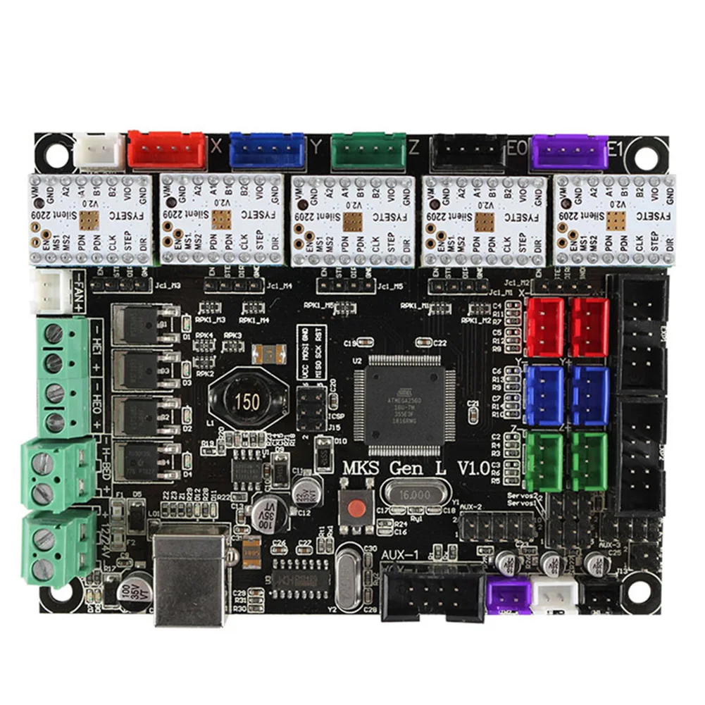 3D Printer Board MKS Gen L V1.0 Controller with 5Pcs TMC2209V2.0 for Ramps1.4/Mega2560 R3 SGA998 | Компьютеры и офис
