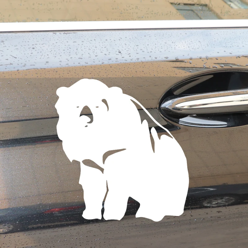 

YJZT 14.7CM*15.7CM Bear Car Sticker Pattern Decoration Vinyl Decal Car Door Accessories Black/Silver C4-1351