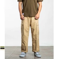 new fashion military cargo pants many pocket men casual pants cotton straight loose baggy pants joggers wide leg male trousers