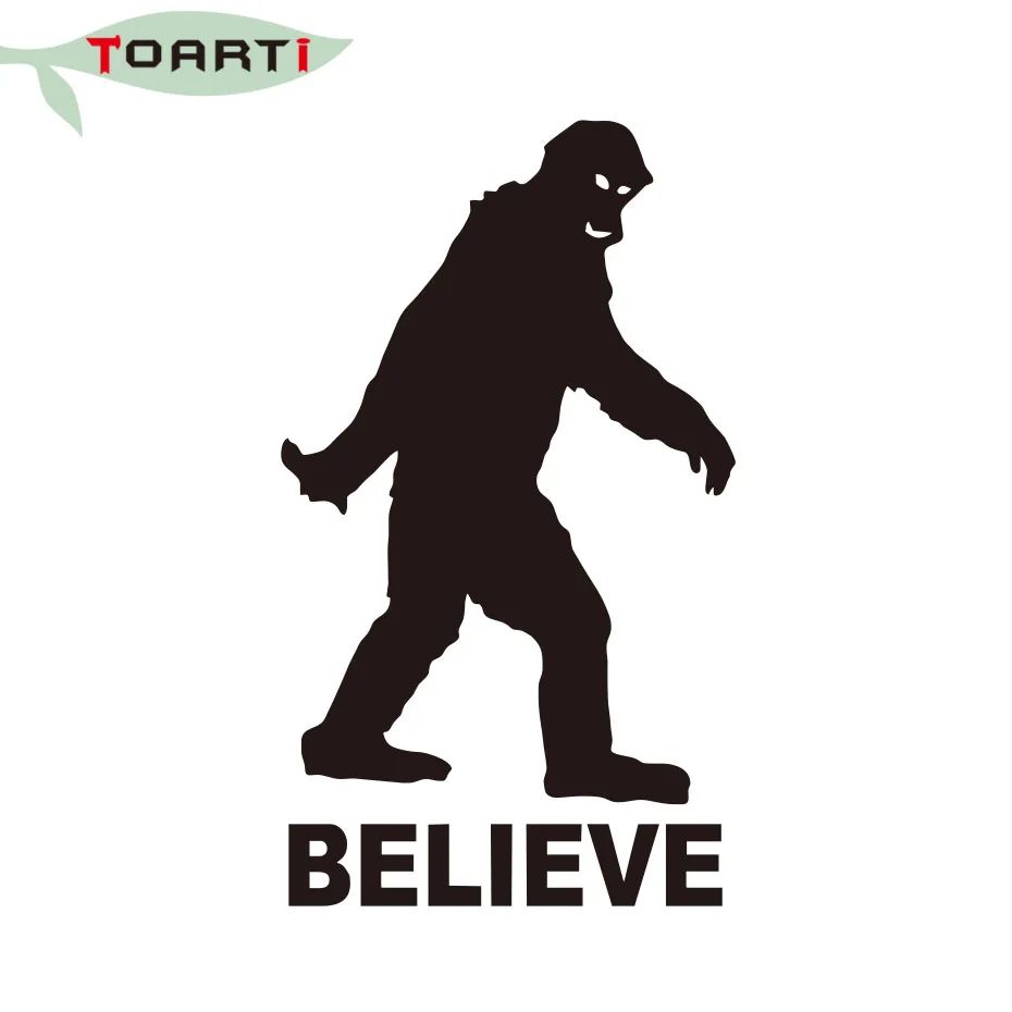Bigfoot Believe Виниловая Наклейка для окна автомобиля стенок бампера Sasquatch Yeti забавные