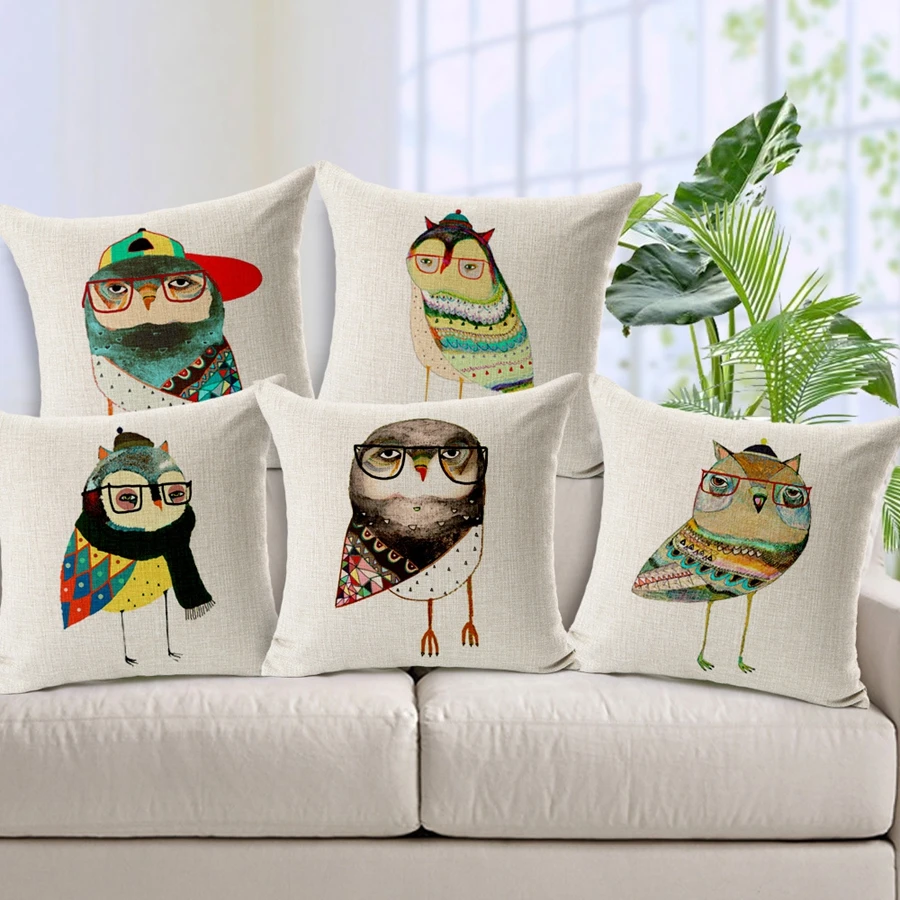 Горячая Распродажа наволочки Лидер продаж модное платье с узором в виде совы