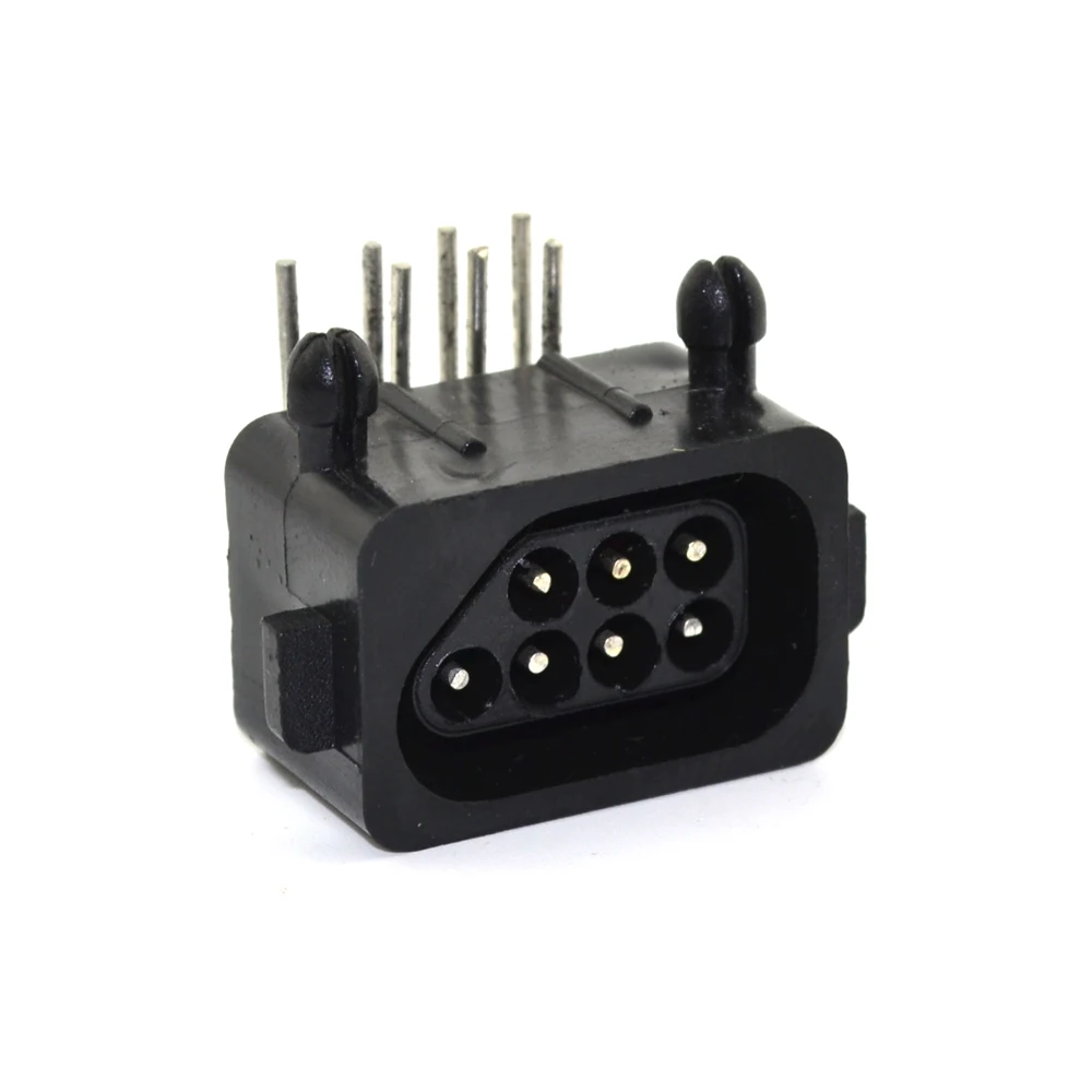 

300pcs wholesale Replacement Parts 90 Degree 7 Pin Connector female for NES console Socket