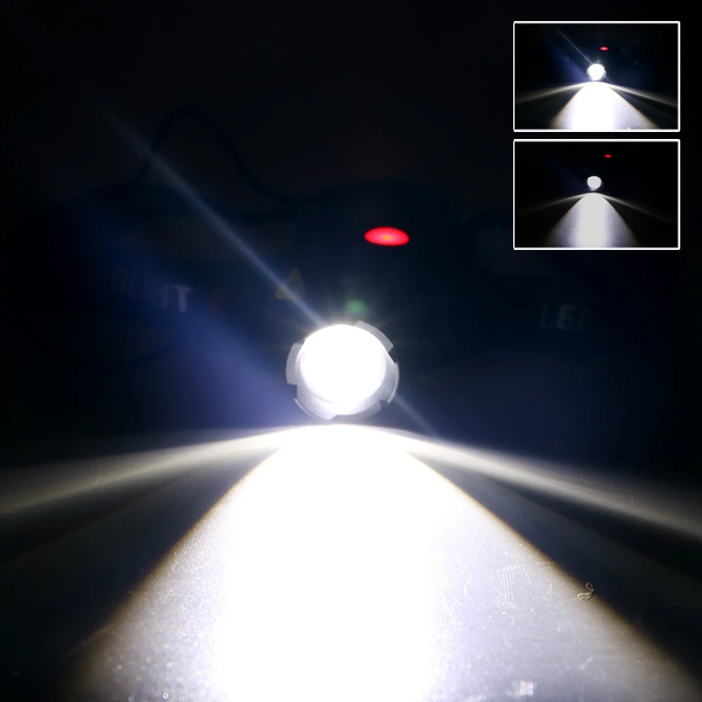 Головной светильник 3 режима масштабируемый светодиодный фары аварийный во