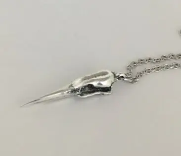 Regalrock длинный клюв Колибри череп кулон ожерелье