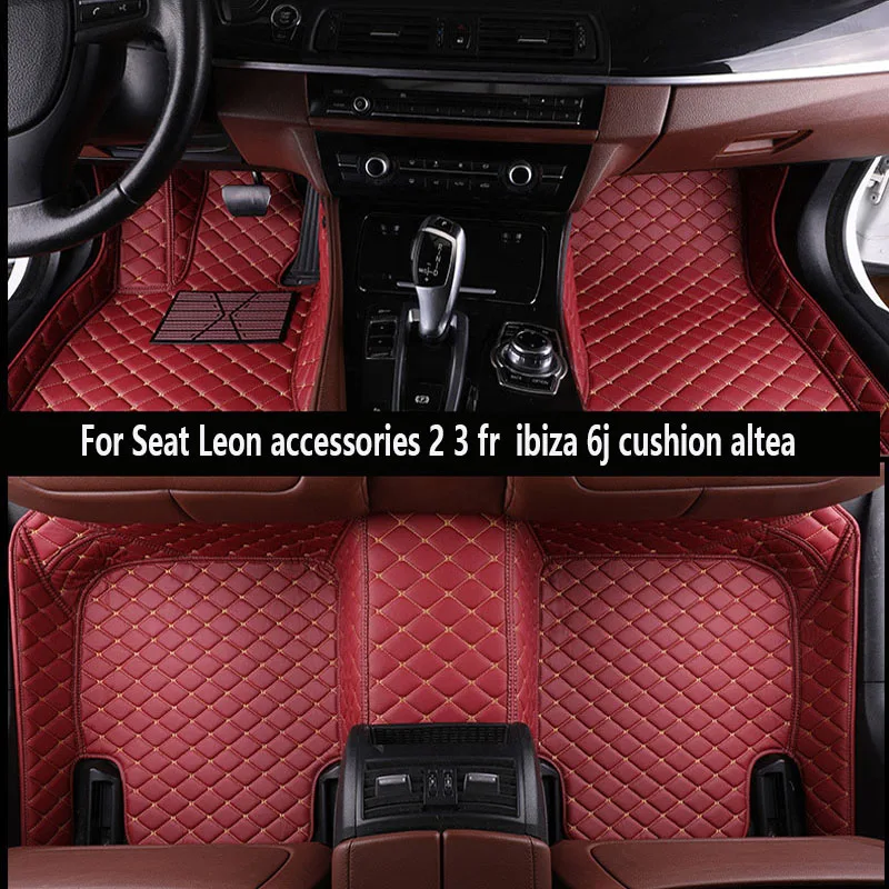 Shenlao для Seat Leon аксессуары 2 3 fr автомобильные коврики для сиденья leon ibiza 6j Подушка altea пользовательские автомобильные коврики аксессуары