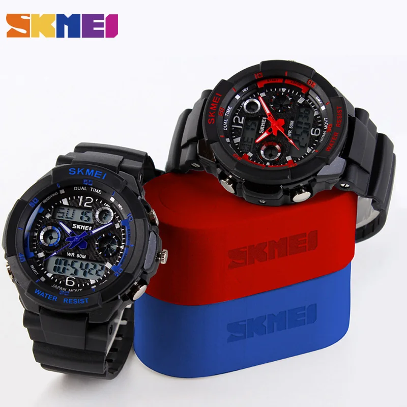 SKMEI Children Watches Sports Fashion LED Quartz Digital Watch Boys Girls Kids Watch Waterproof Wristwatches Kid Clock New 2019 images - 6