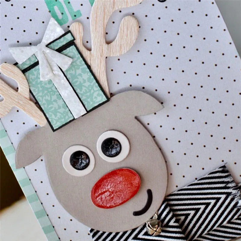DiyArts Рождественский лось металлические режущие штампы для DIY новый Скрапбукинг