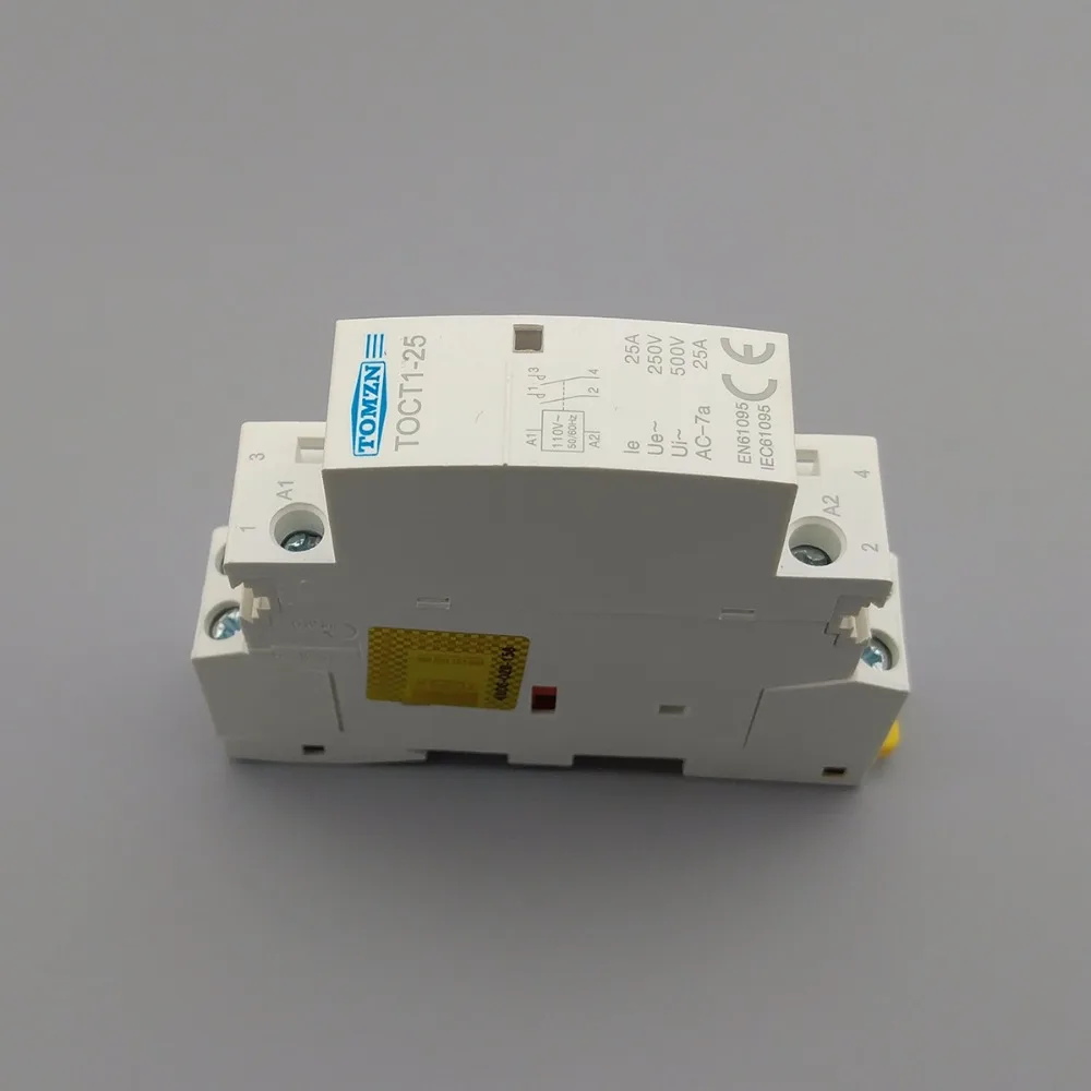 TOCT1 Американская классификация проводов 2р 25A 110V Катушка 230V 50/60HZ Din rail бытовой ac Контактор В соответствии с стандартом 1NC 1NO