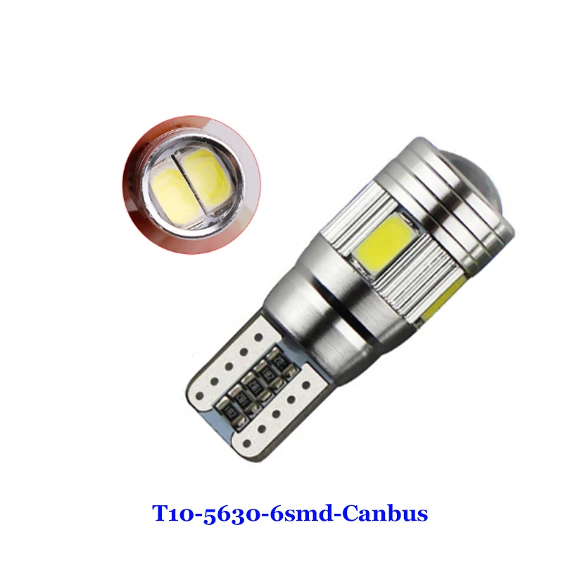 Simeway В 2 шт. 12 Canbus светодио дный 10 LED W5W 5630 6smd лампы без ошибок зазор свет белый синий